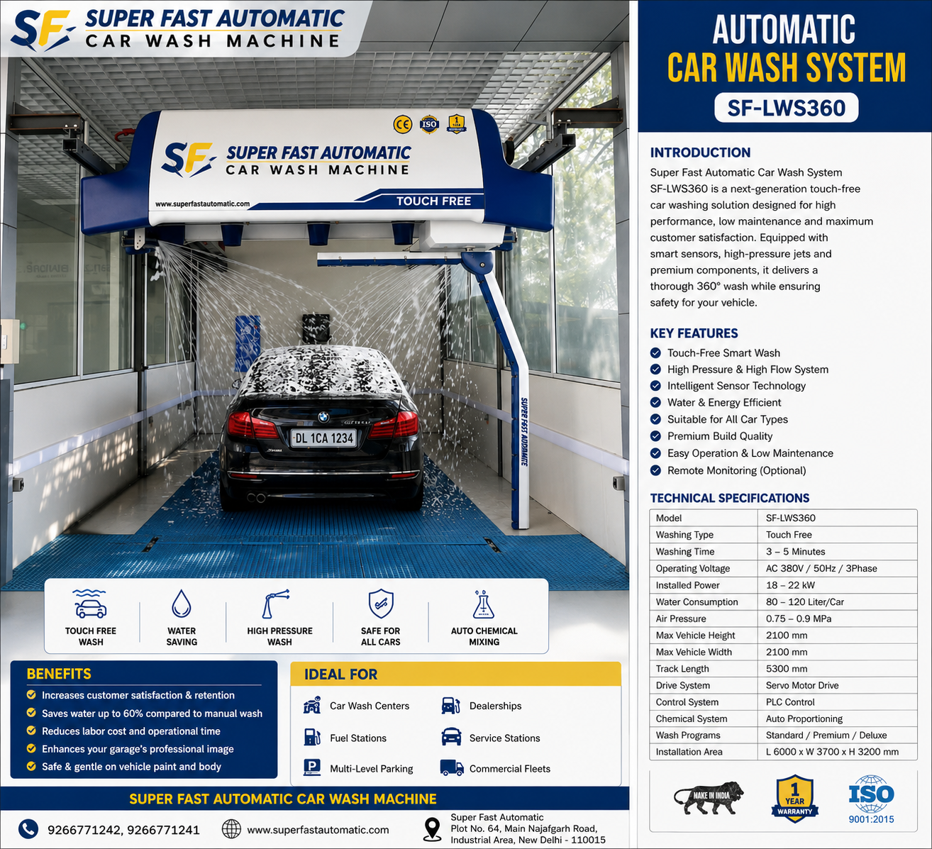 Automatic Arm Type Car Wash Machine